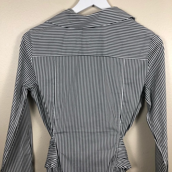 Untuckit for her Alexa Stripe Shirtwaist Button Up Dress Work Office Size 2 - Picture 7 of 12